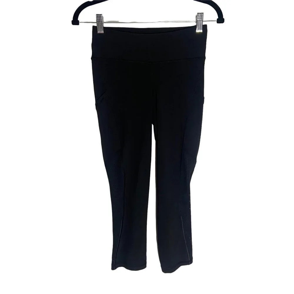 Lululemon Ready To Race Crop *21" Black-sz 4